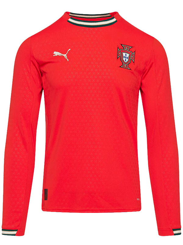 Portugal maillot à manches longues à domicile uniforme de football pour adulte kit de football pour hommes haut chemise de sport 2025-2026